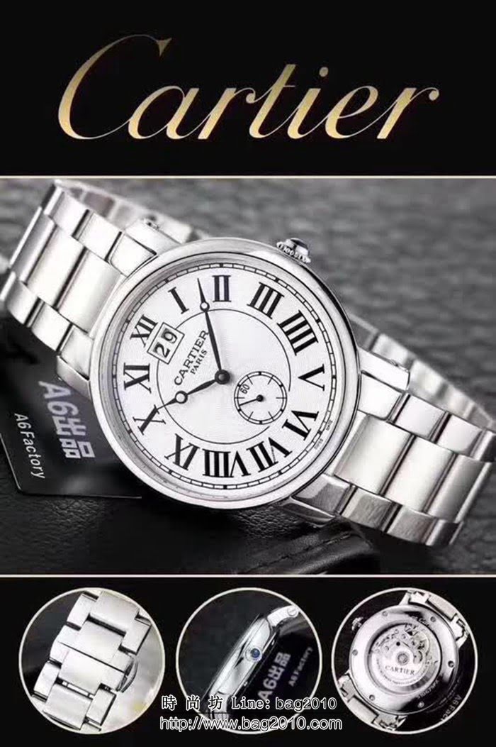 CARTIER卡地亞 2018年新款 ROTONDE、DE、CARTIER男士腕錶 W1550751 WSS1499